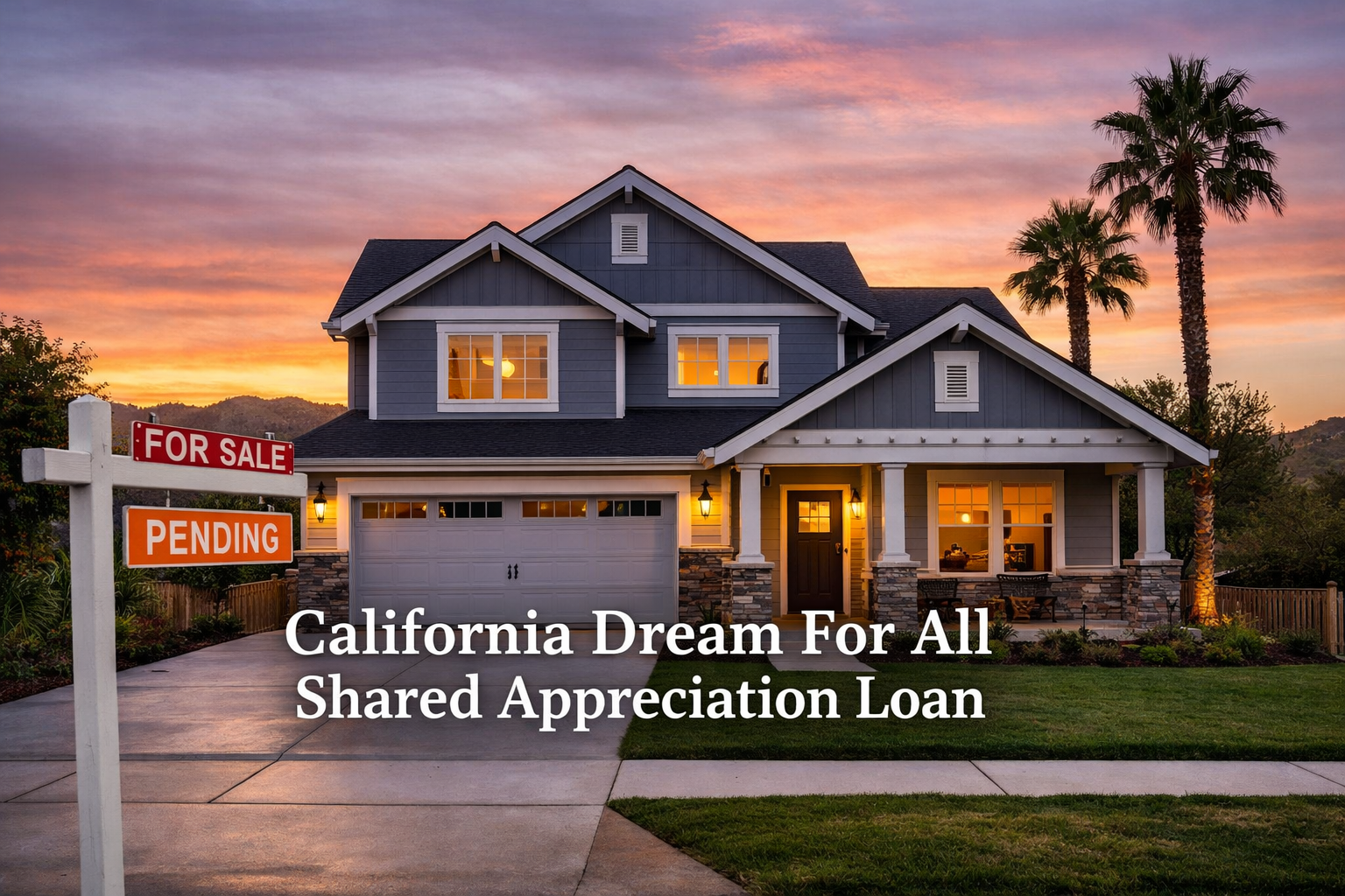 California Dream For All Shared Appreciation Loan Explained